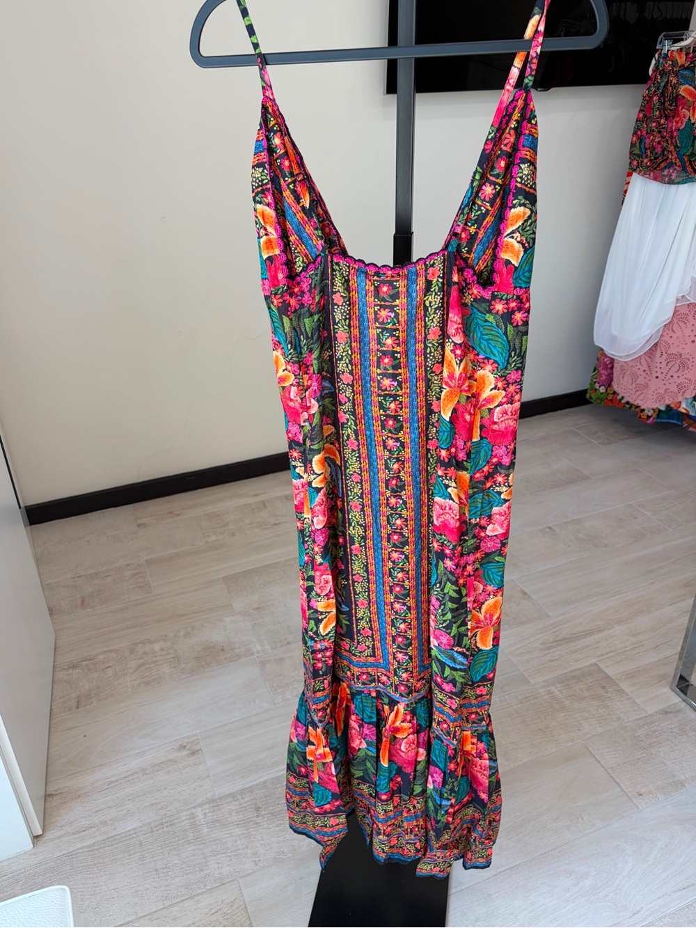Farm Rio Stitched Garden Long Cover Up - Picture 8 of 8